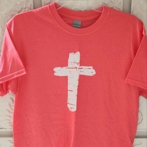 Coral cross t nwot